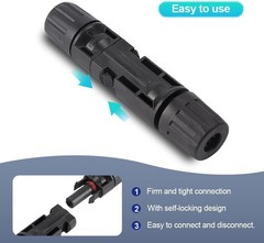 10PCS IP67 Waterproof Solar Connectors 5 Pairs 10AWG Male/Female PV
