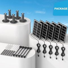 5 Pack 5W Solar Panel Charger Compatible with All-New Blink Outdoor 4 5 pack