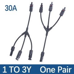 Solar Cable Connector Branch Parallel Photovoltaic Panels Copper 2-4 Ways Wire