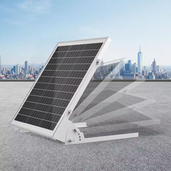 12V 20W Solar Battery Charger, 1.28 Ft. Monocrystalline Silicon Solar Panel Sing