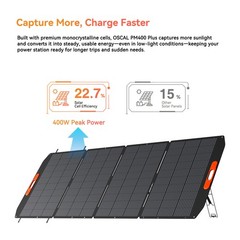 Blackview OSCAL PowerMax 6000 3600Wh LiFePO4 Solar Generator 6000W + 400W Panel