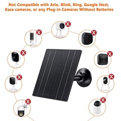 Zivif 10W Solar Panel 2 Pack Black USB-C Micro USB DC
