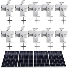 Solar Panel Mounting Brackets Kit Adjustable Roof System for 1-4PCS Solar Panels