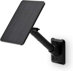 Universal Solar Panel Wall Mount for Ring & Arlo – Adjustable & Durable Black