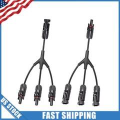 Solar Connectors Y Branch Parallel Adapter Cable Wire Plug Tool for Solar Panel