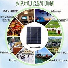 3W Solar Panel Polycrystalline Battery Power Charger For Caravan Camping Boat