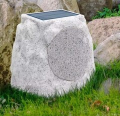 Solar LED Stone with BT Speaker – 2 pack – Marble
