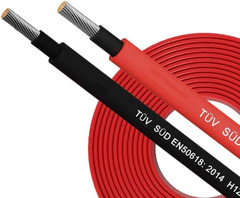 Solar Cable 100Ft 30M 10 Awg Wire, 100FT Black + 100FT Red 10 Gauge Wire Solar E