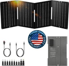 Cargador de panel solar plegable portátil de 60 W para batería solar. neuvo.2024