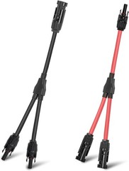 High Performance 10 AWG Solar Connectors – Reliable 2 to 1 Y Branch, Tool-Free