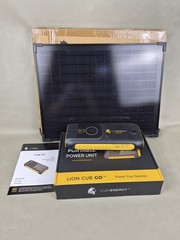 New LION ENERGY Solar Panel Battery Pack Off Grid Charger Power Supply 12v 120v