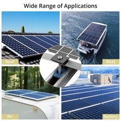 20pcs Solar Panels Mid Clamps for Unistrut, Aluminium 30mm/35mm Solar Panel B…
