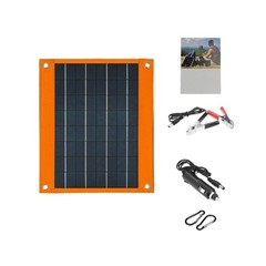 16W 18V Compactly Solar Panel Charger For Camping Hiking USB Type C DC5521Output