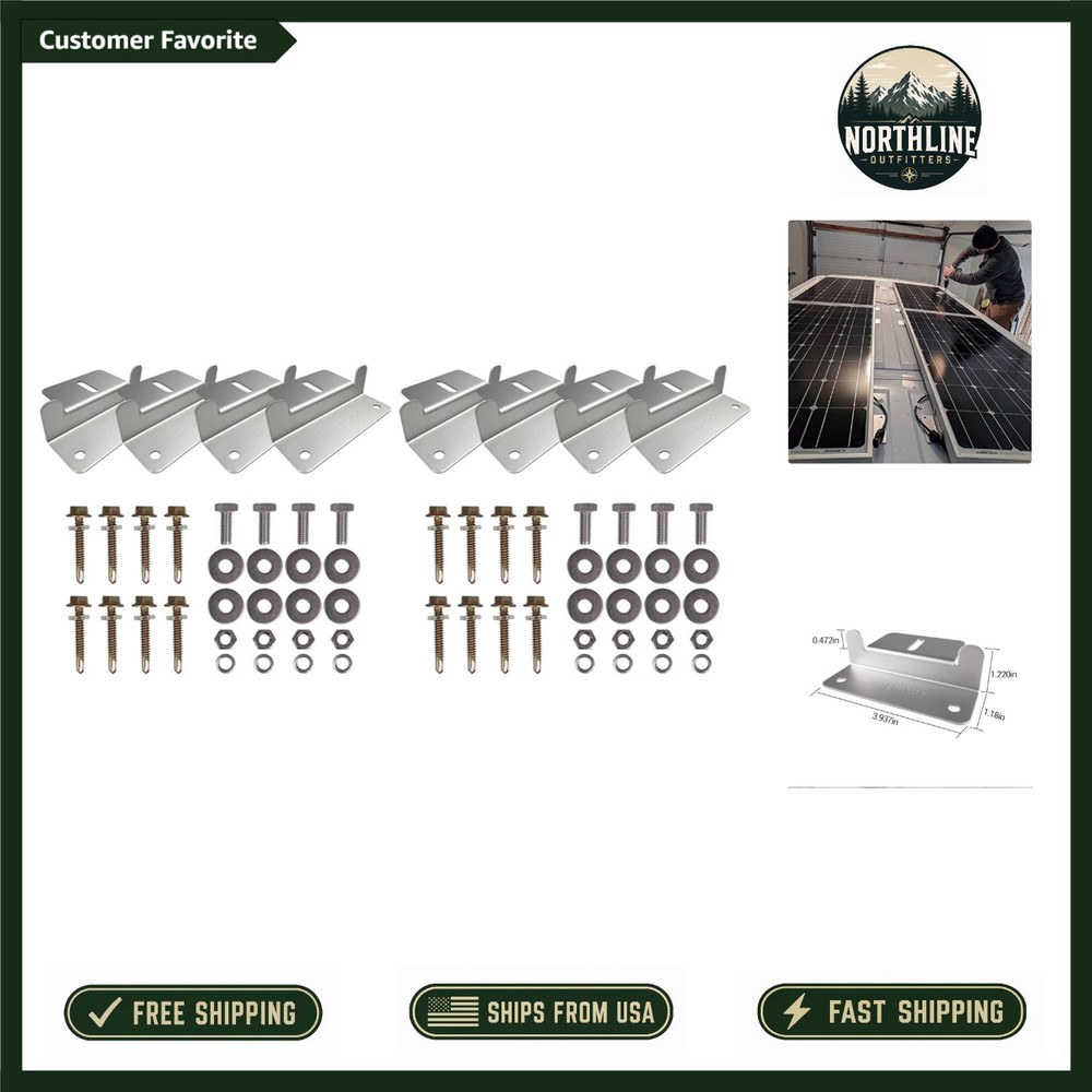 Flexible Solar Panel Mounting Z Brackets – Lightweight Aluminum for Off-Grid Use