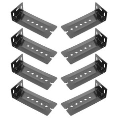 8 Pcs Track Mounting Lifting Lugs Drawer Slide Brackets Keyboard under Desk