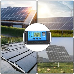 100W 200W 400W Mono 10BB Solar Panel Home RV Off Boat Power Camping Grid Battery