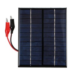 Solar Panel Module with Clips Battery Charge Waterproof for Outdoor Camping L8O3
