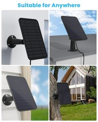 5W Solar Panel for Blink Camera Outdoor, Solar Panel Charger Compatible with …