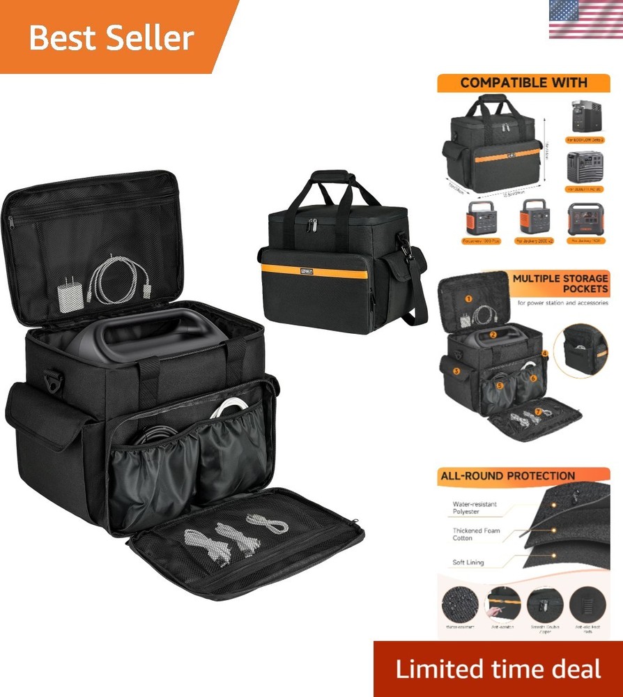 All-in-One Travel Case for Jackery Explorer & ECOFLOW Delta – Padded & Durable
