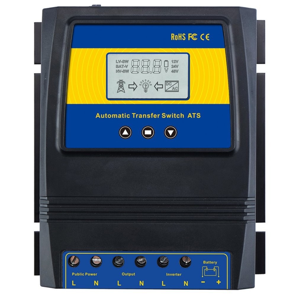 MOES Dual Power Controller 50A 5500 Watt Automatic Transfer Switch for Off Gr…