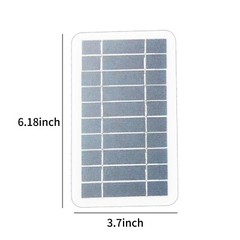 2W 5V Small Solar Panel with USB DIY Monocrystalline Silicon Solar Cell K8V2