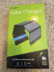 New In Box BigBlue Solar Charger 28W 3 USB ports