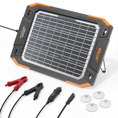 Upgraded 13W Solar Battery Trickle Charger Maintainer 12V Portable Waterproof…