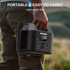 Portable Power Station 122.8Wh, LiFePO4 Battery Solar Generator for Home Use,…