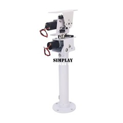 Dual Axis Solar Tracker Controller with Remote Control and Wind Speed Sensor