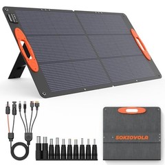 Portable Solar Panel 100W 18V Foldable ETFE Monocrystalline 25% Efficiency