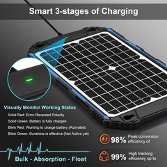 Durable 12V Solar Battery Maintainer with MPPT Technology – Worry-Free Charging