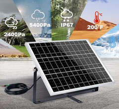 Solar Panel Kit 25W 12V Solar Battery Charger Trickle Maintainer, 25W Solar Pane