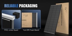 12V 200W Solar Panel Mono Black N-Type 18BB 25% High-Efficiency Home RV Off Grid