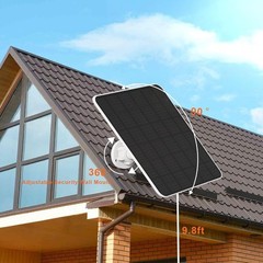 Solar Panel for Ring Camera, 5W Solar Panel Charger for Stick Up Cam/Pro Batt…