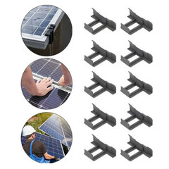 20Pcs Solar Panel Water Drainage Clips Photovoltaic Panel Water Drained Away Cli