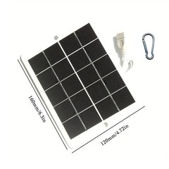 5V 3W Portable Solar Panel Power USB Port For Camping Phone Charger 160*122mm