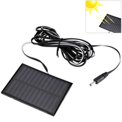 1W 6V Mini Solar Panel W/ 15W Rechargeable LED Bulb Camping Garden Lantern Light