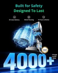 Portable Power Station C600 640Wh LiFePO4 Battery 600W Peak 1200W Solar