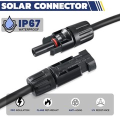 haisstronica 25PCS Solar Crimping Tool Kit, MC4 Connectors, AWG 14-10