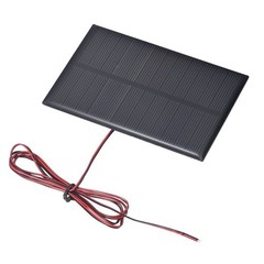 6V 0.96W 160mA Mini Solar Panels with Cable, 110 x 70mm