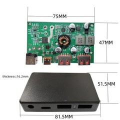 Portable Solar Voltage Regulator with Dual USB Charging Ports for Outdoor Use