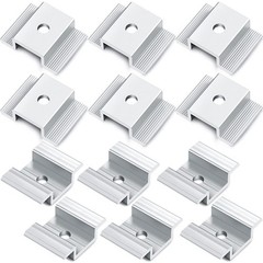 12 Pack Solar Panel Mid Clamps 1.06 Inch Solar Panel Bracket Aluminium Mounti…
