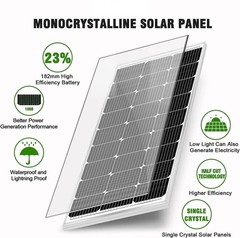 200W 12V Mono Solar Panels 200 Watt Solar Cells Power Home RV Trailer Marine