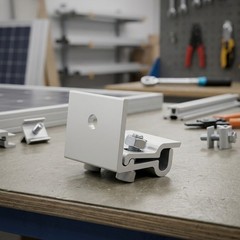 Solar Panel Rack Standing Seam Clamp For Pv Roof Fixing Aluminum Alloy