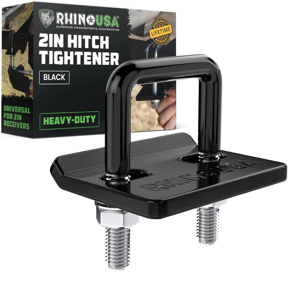 Rhino USA Hitch Tightener Anti Rattle Clamp for 2in Hitches Heavy Duty Steel