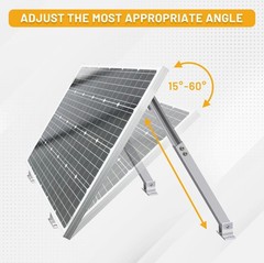 Adjustable Solar Panel Tilt Mount Brackets 26in for 100W-500W Solar Panels, Roof