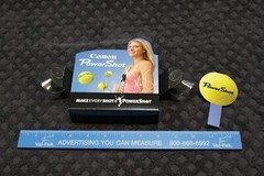 Vintage Canon Solar Powered window display, Powershot cameras, Teaching Aid