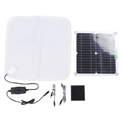Solar Panel Heating Blanket 12V 50W Rapid Uniform Heating Soft Portable Pet YAQP