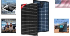 JJN N-Type 200W 12V Bifacial Solar Panel 25% High Efficiency 200W 16BB N-Type