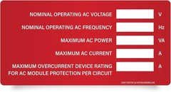 57-Piece Photovoltaic Solar Label Kit – NEC Compliant & Weatherproof Safety Set